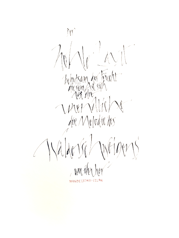 Karin von der Saal: Kalligraphie